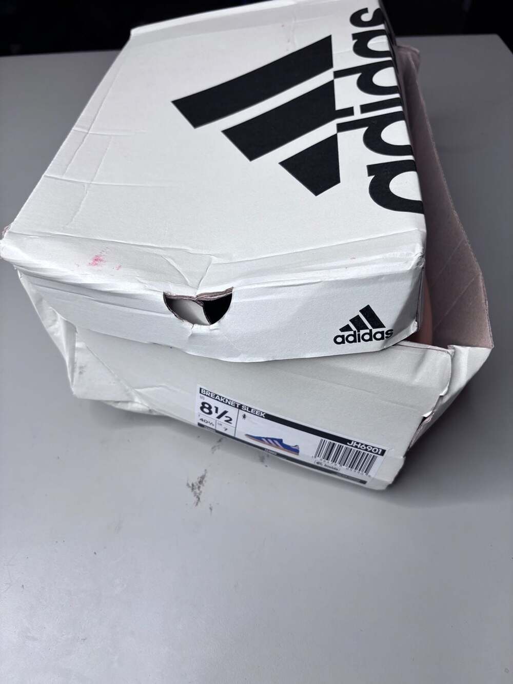 Women's Adidas Breaknet Suede Sneakers - Picture 6 of 6